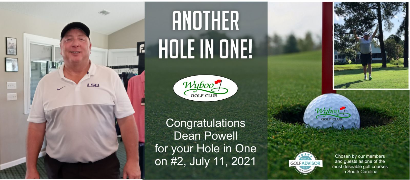 Hole in One Announcement Dean Po