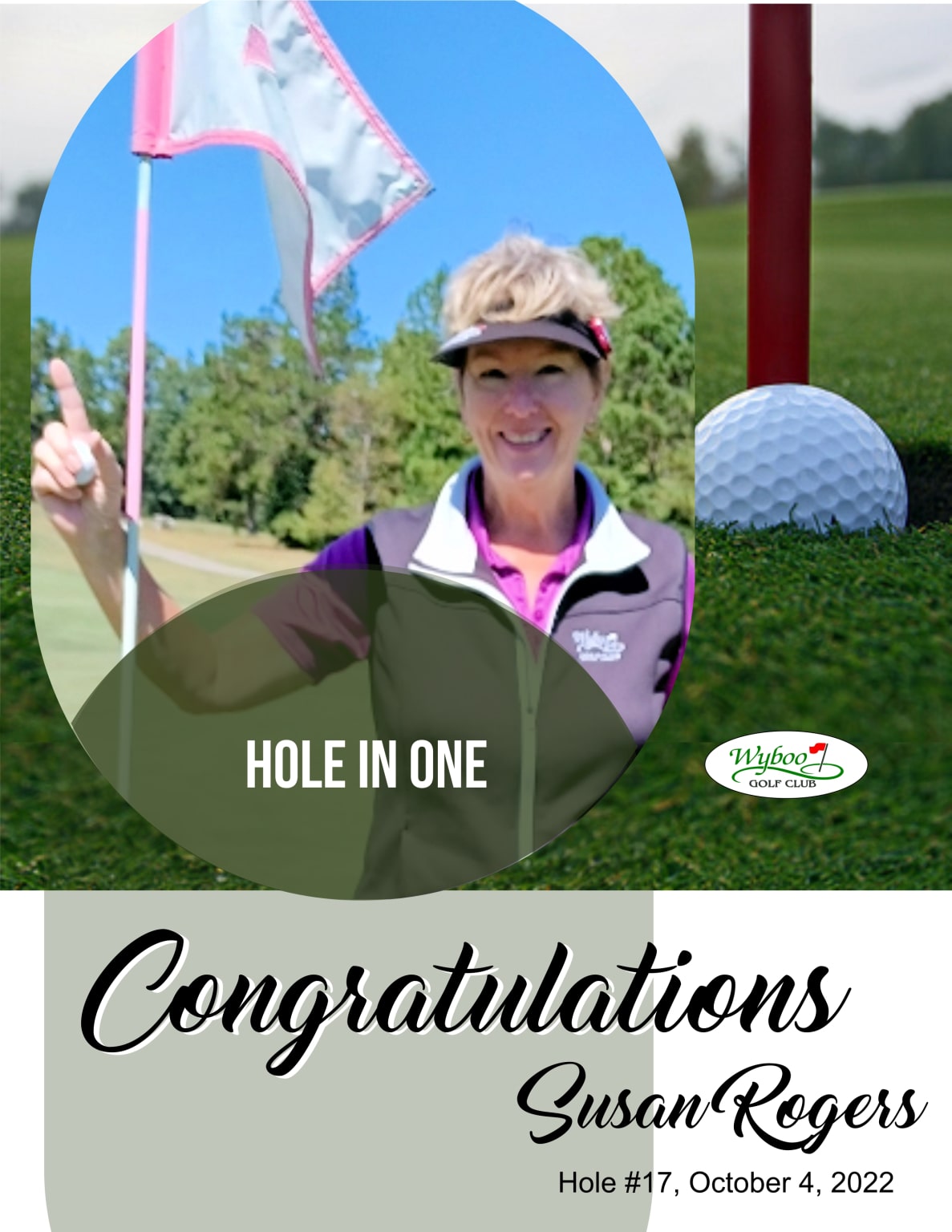 Hole in One Announcement Susan Rogers 100422 min